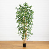 6'  Fancy Style Slim Bamboo Silk Tree