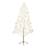 6' Pre-Lit Artificial White Starburst Tree with 1680 Fairy Warm White LED Lights