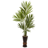 6' Kentia Tree w/Bamboo Planter