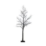 6' Pre-Lit Halloween Minimalist Twig Artificial Fall Tree with 320 Orange & Purple LED Lights