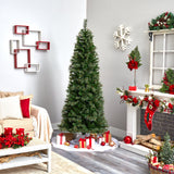 7.5' Cashmere Slim Christmas Tree w/Clear Lights