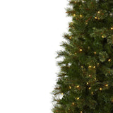 7.5' Cashmere Slim Christmas Tree w/Clear Lights