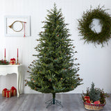 7.5' Classic Pine & Pine Cone Christmas Tree
