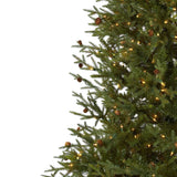 7.5' Classic Pine & Pine Cone Christmas Tree