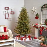 7.5' Classic Pine & Pine Cone Christmas Tree
